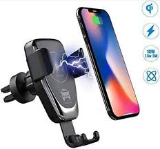 Auto Clamping Wireless Car Charger شاحن سيارة لاسلكي ذكي مع تثبيت تلقائي