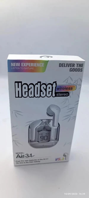 T6 Crystal Wireless Earphones – سماعات لاسلكية بتقنية البلوتوث 🎧✨