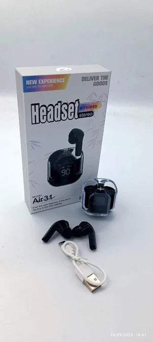 T6 Crystal Wireless Earphones – سماعات لاسلكية بتقنية البلوتوث 🎧✨