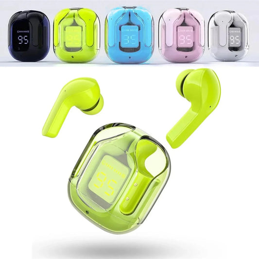 T6 Crystal Wireless Earphones – سماعات لاسلكية بتقنية البلوتوث 🎧✨