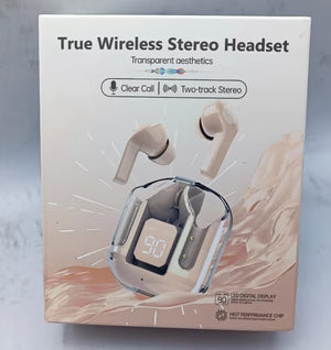 T6 Crystal Wireless Earphones – سماعات لاسلكية بتقنية البلوتوث 🎧✨