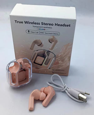 T6 Crystal Wireless Earphones – سماعات لاسلكية بتقنية البلوتوث 🎧✨